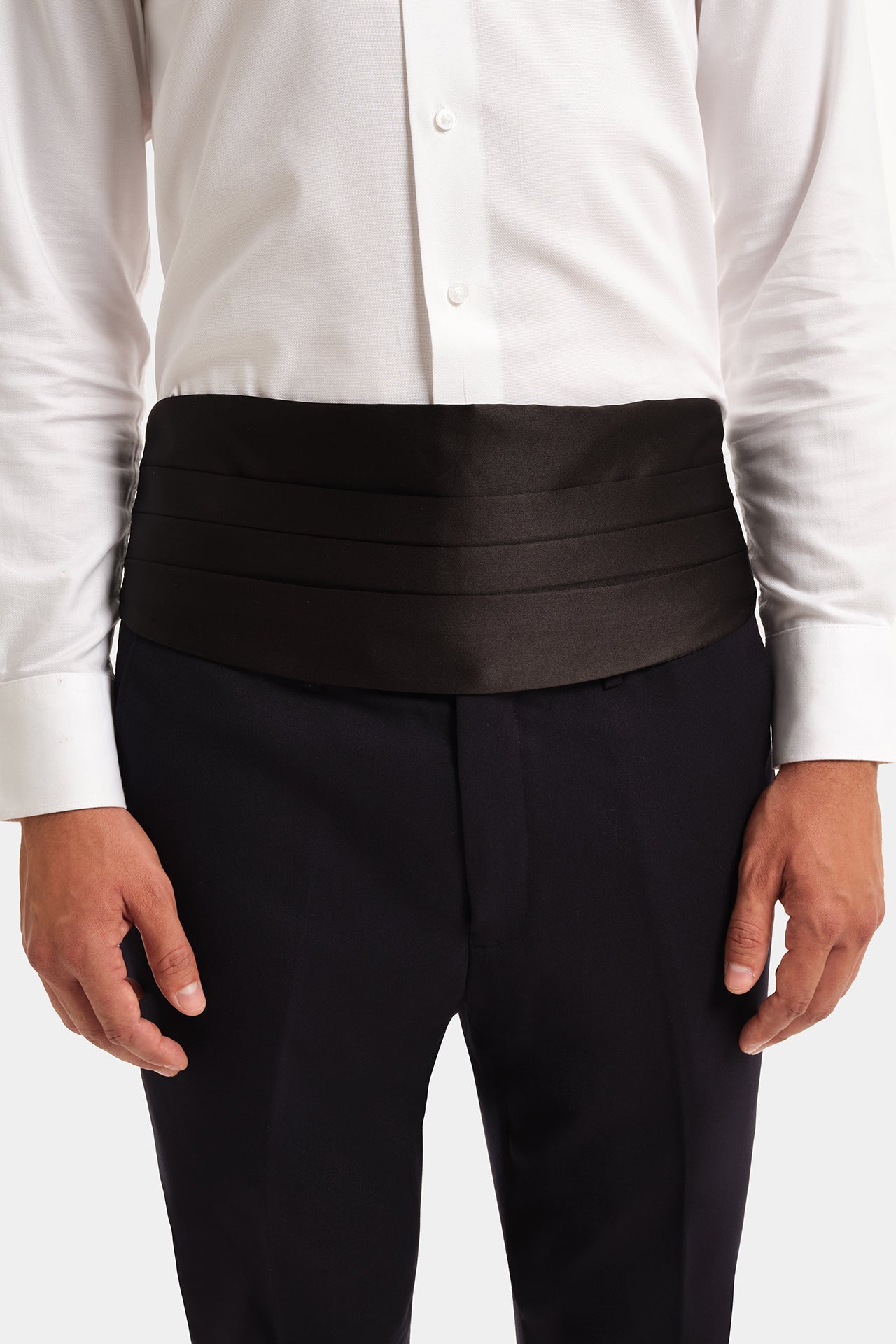 Black Tuxedo Band Belt