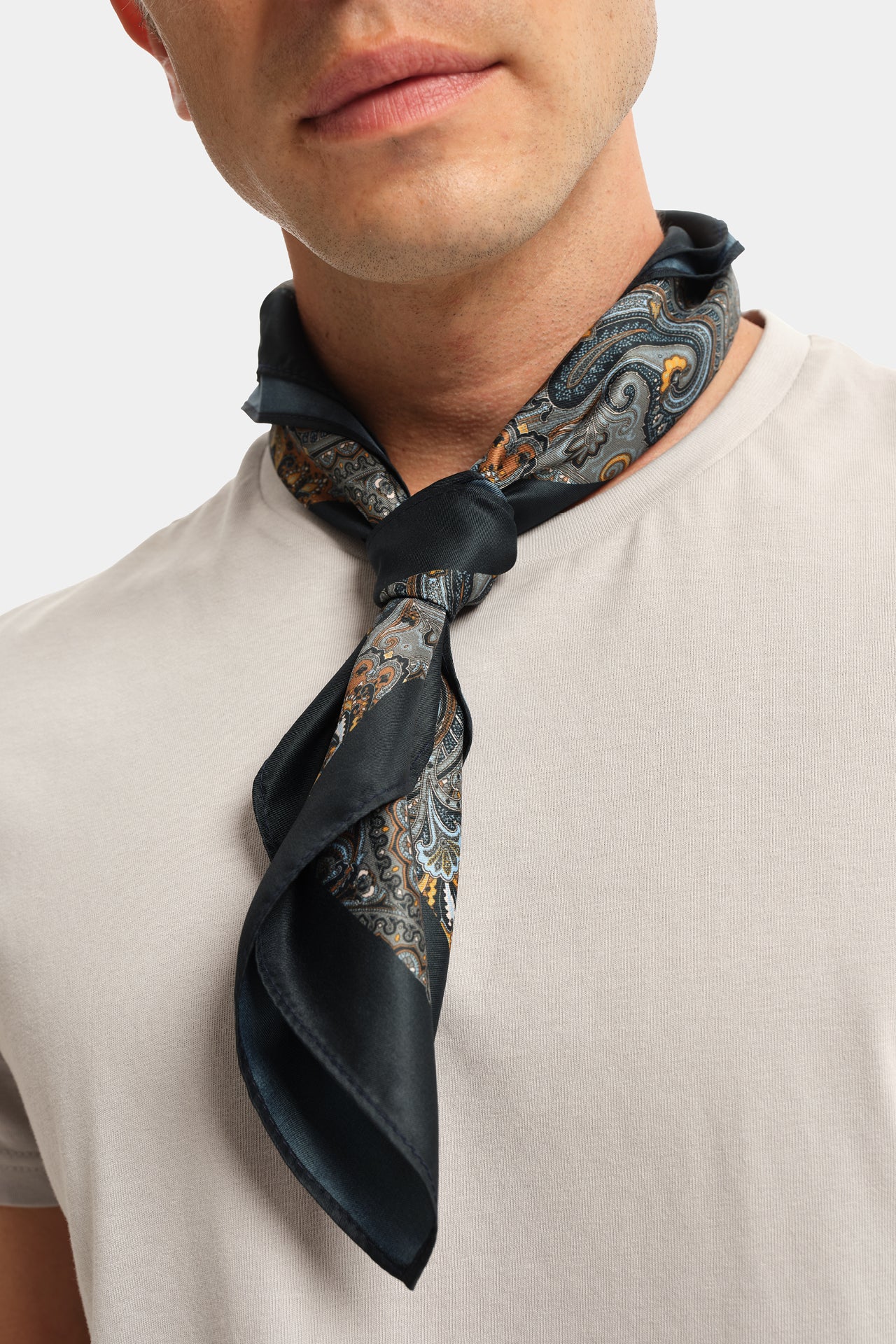 Blue Paisley Scarf