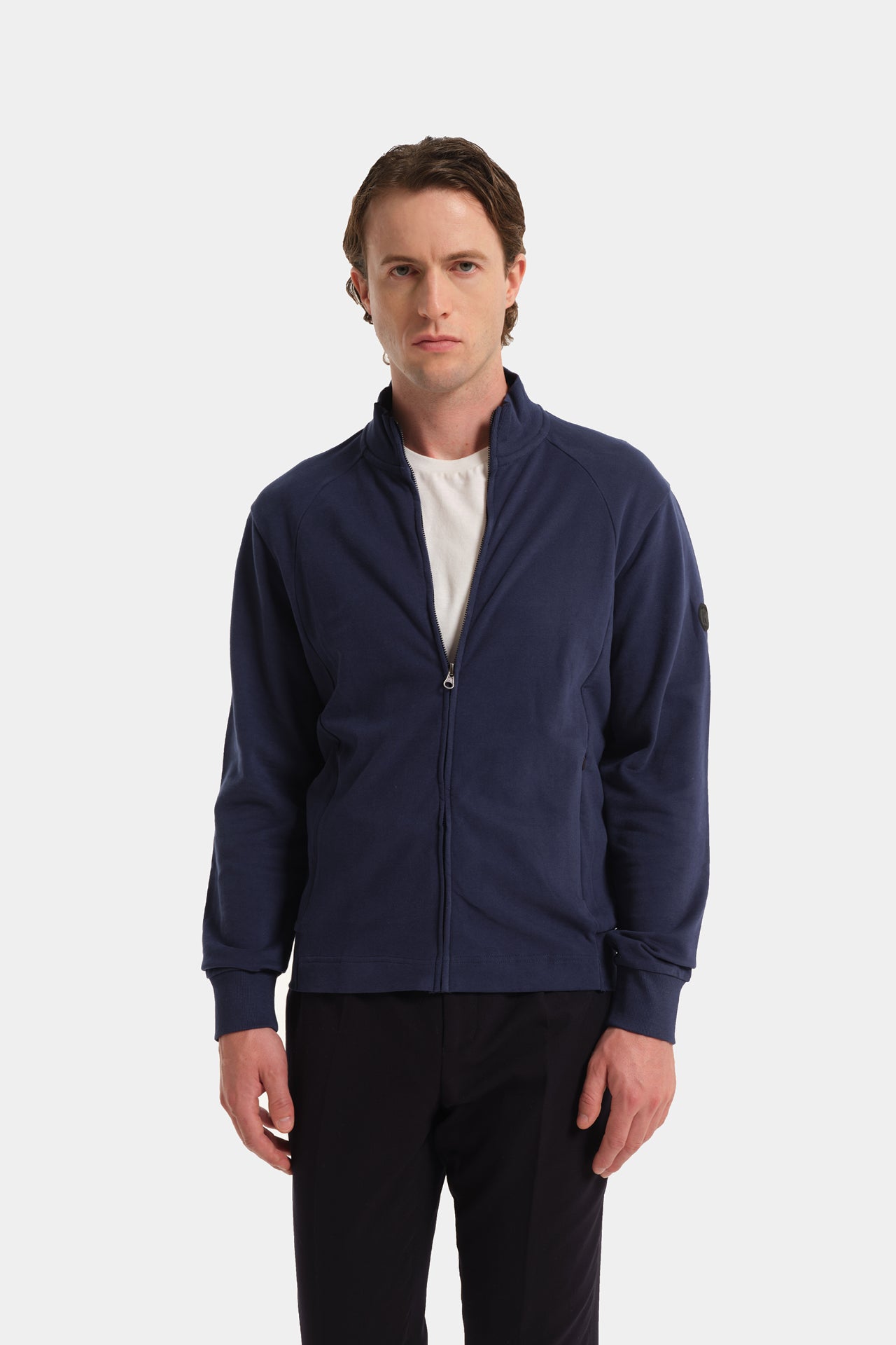 Felpa Full Zip Navy