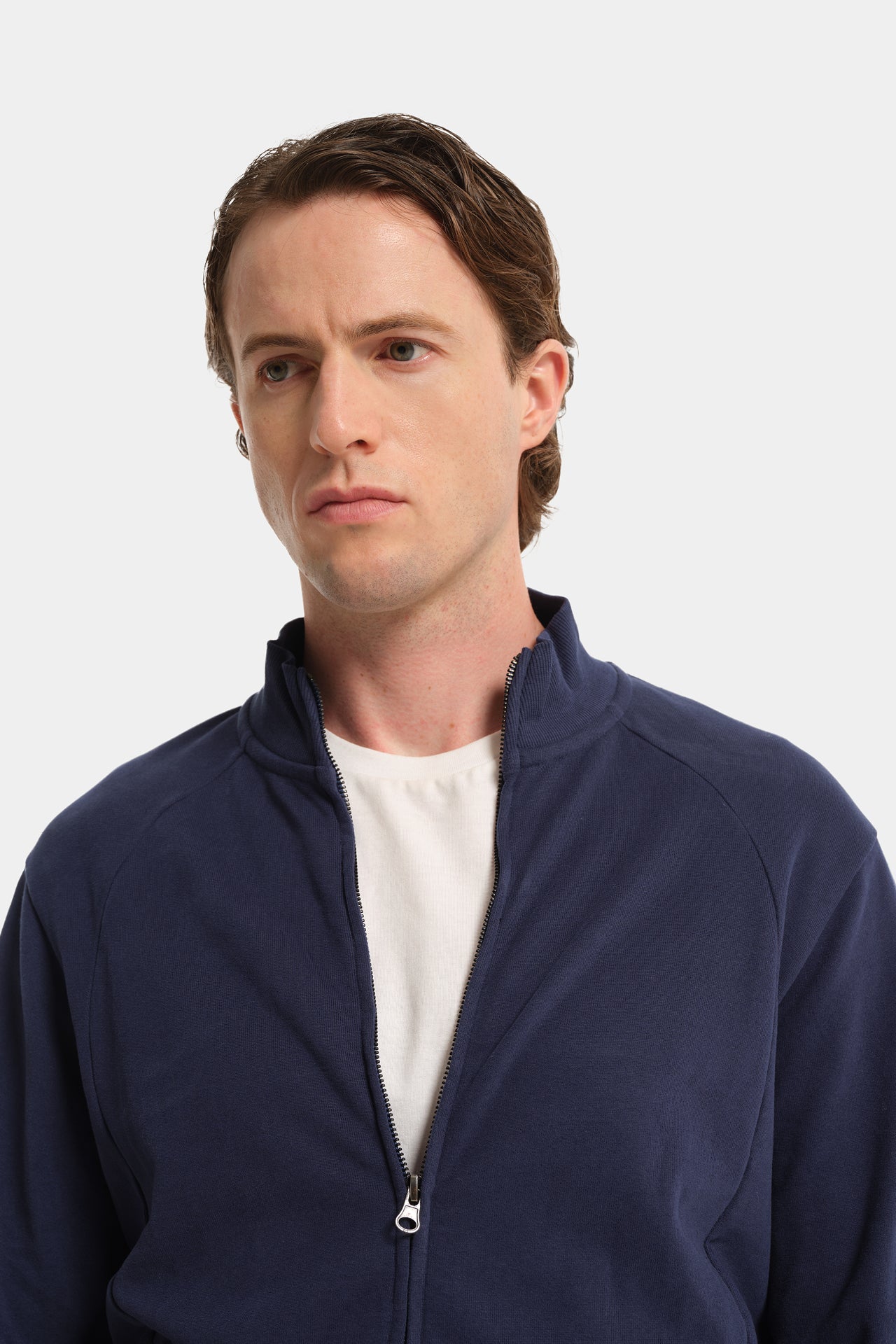 Full Zip Navy Sweatshirt