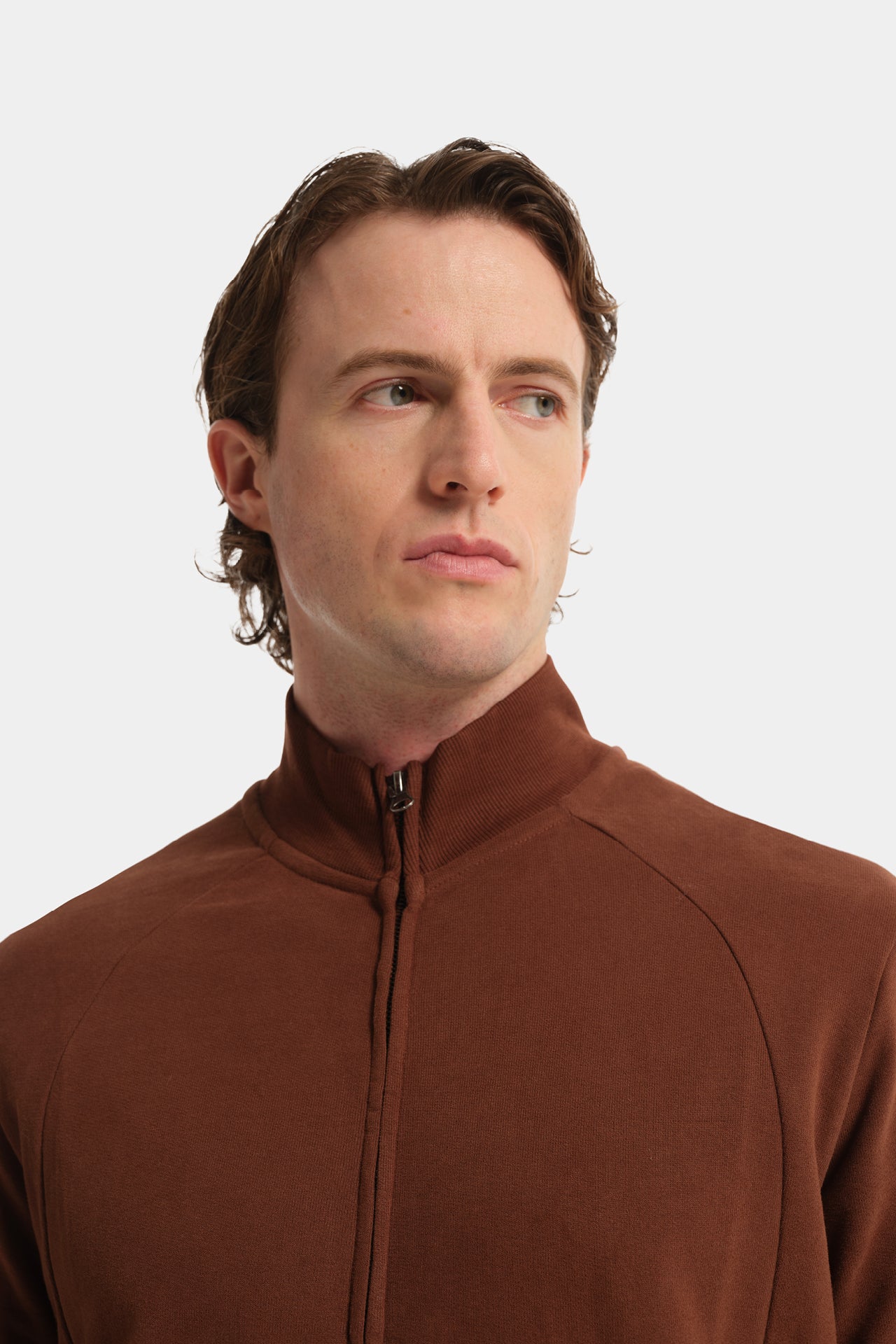 Full Zip Sweatshirt Walnut