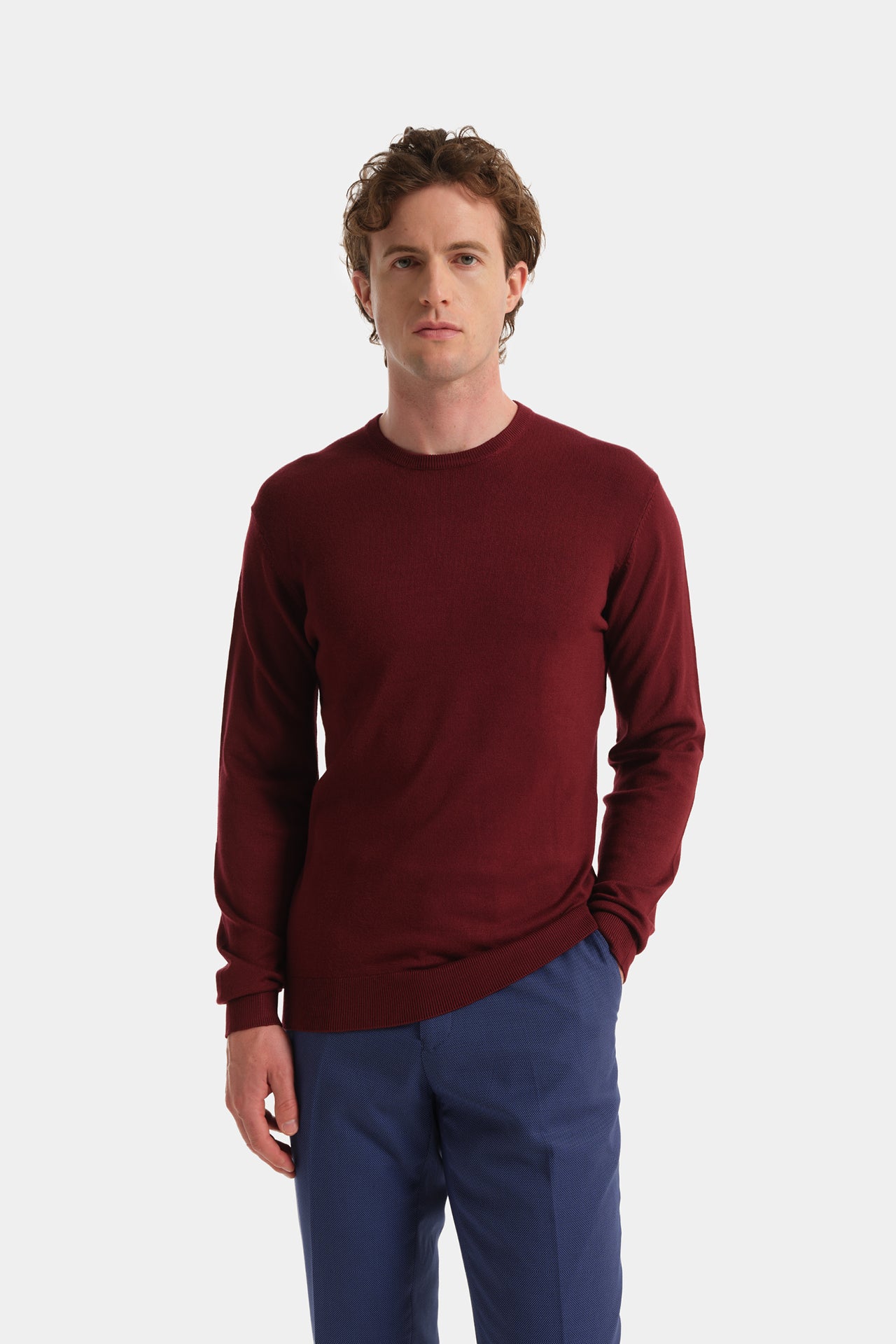 Bordeaux Crewneck Sweater Fineness 12