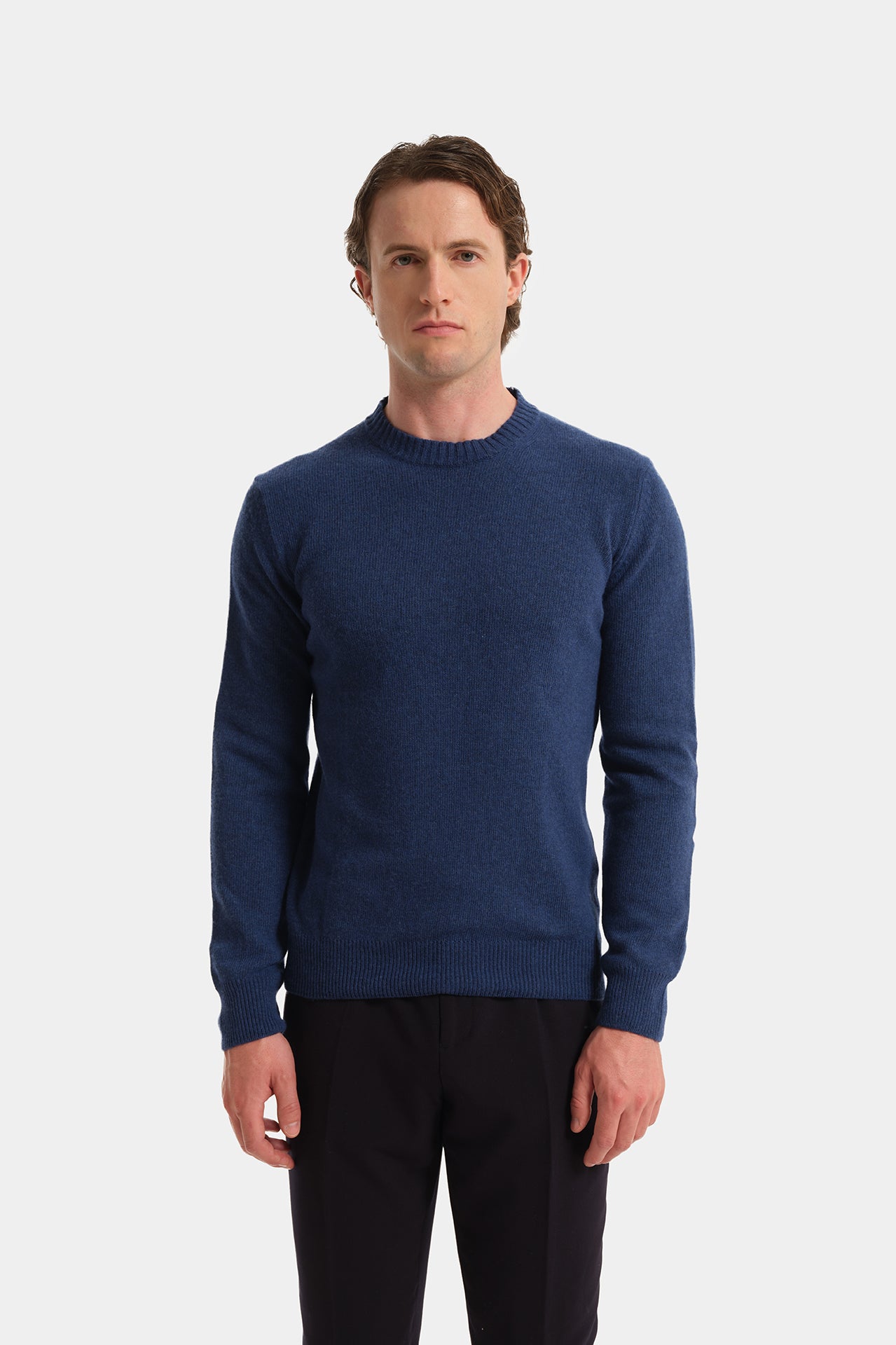 Crewneck Sweater Mixed Cashmere Avion Fineness 7