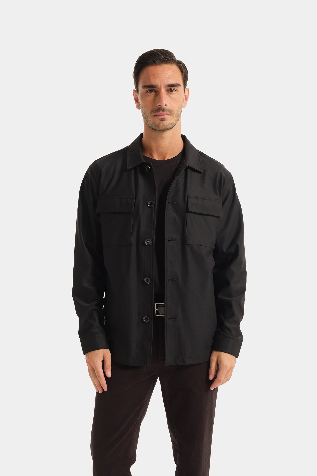 Black Shirt Jacket