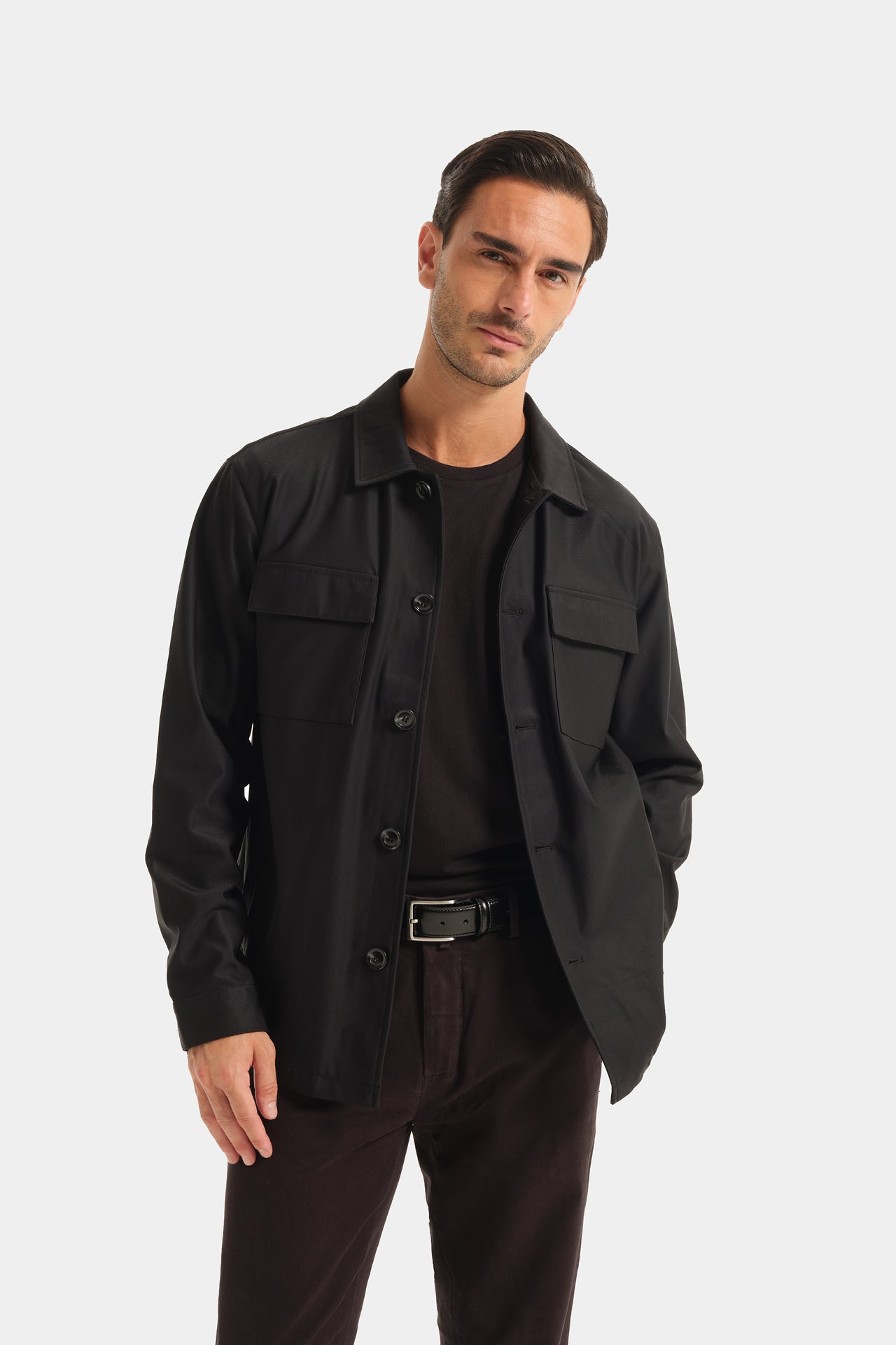 Black Shirt Jacket