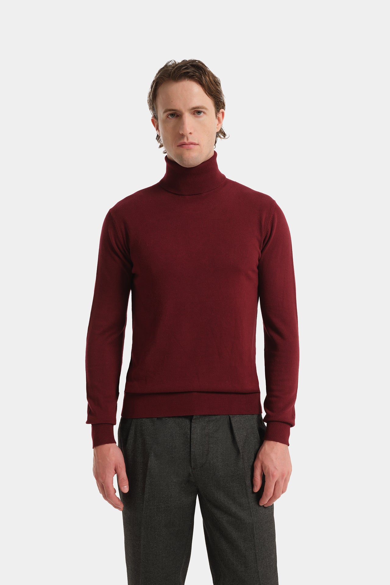 Bordeaux High Neck Sweater Fineness 12