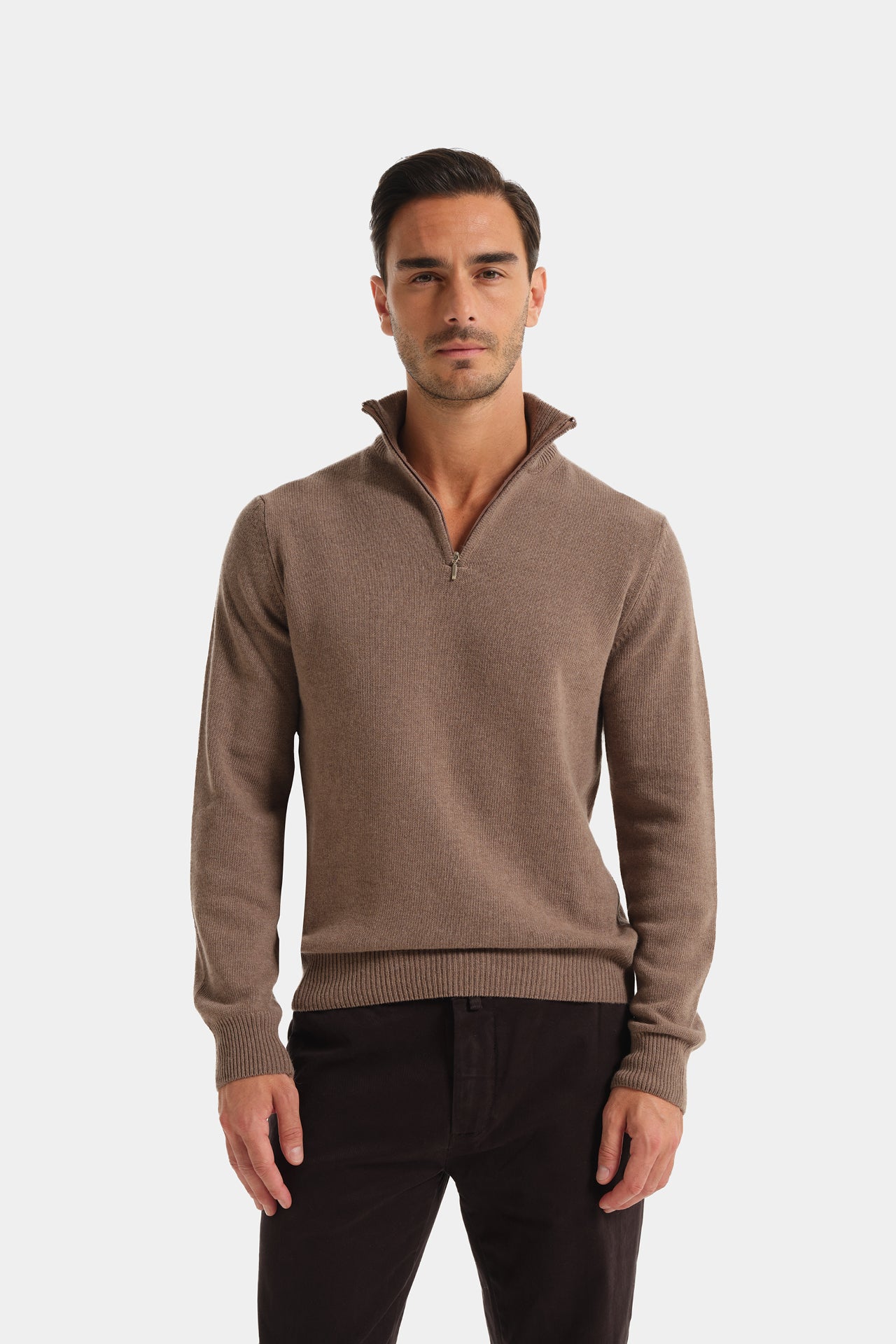 Half Zip Sweater Beaver Fineness 7