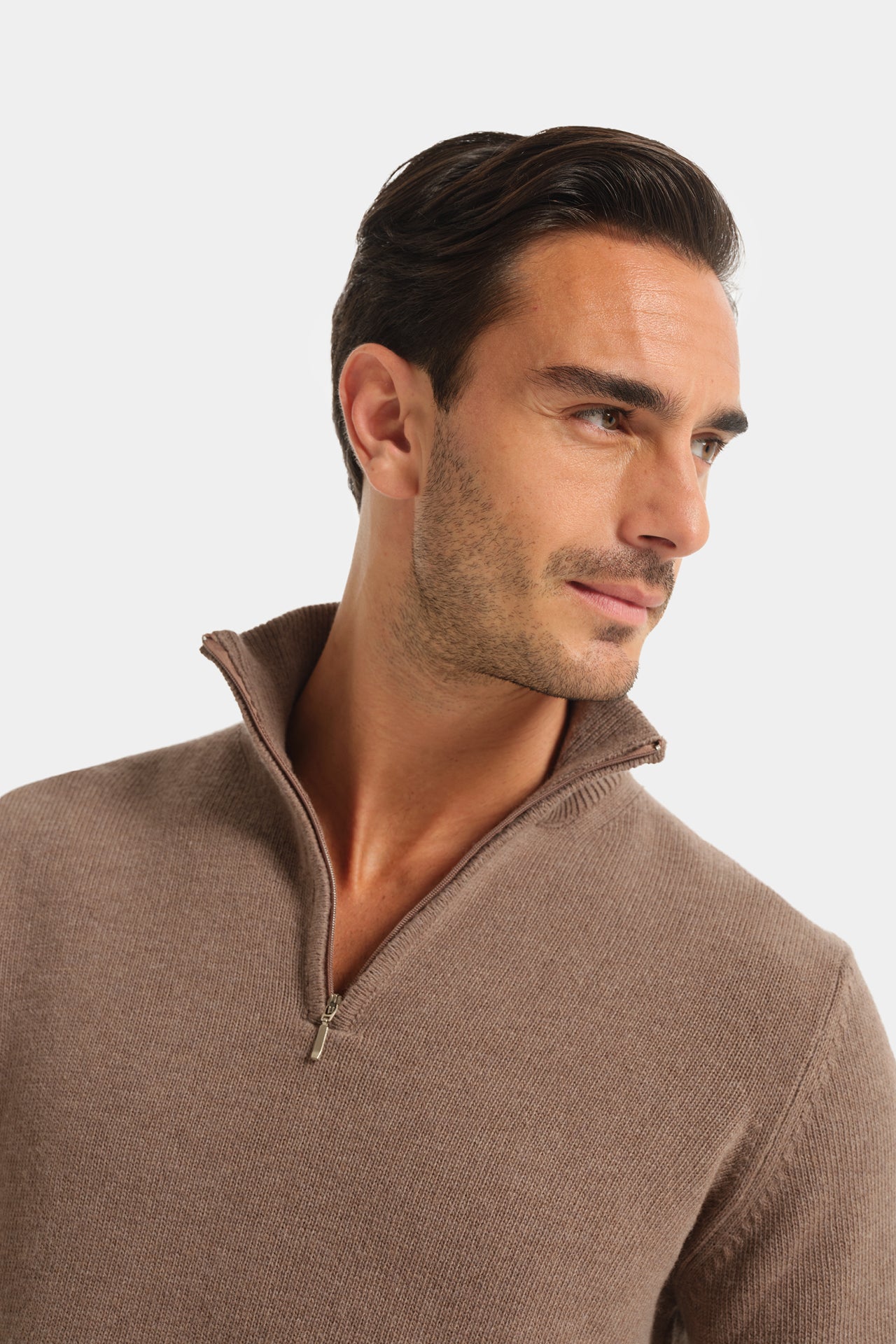 Half Zip Sweater Beaver Fineness 7