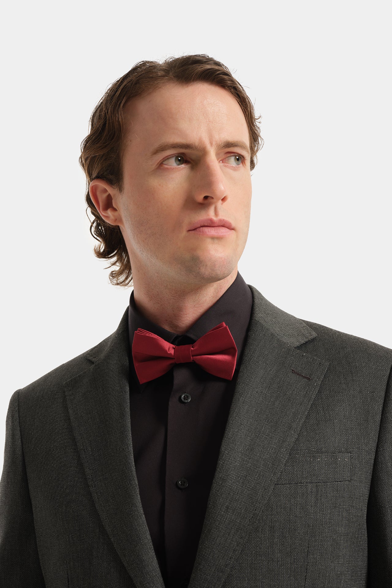 Classic Bow Tie Solid Color Ruby