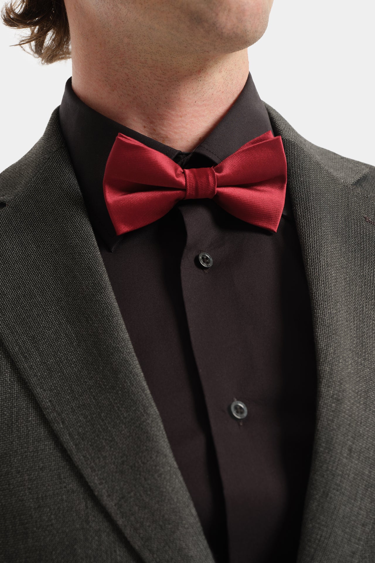 Classic Bow Tie Solid Color Ruby