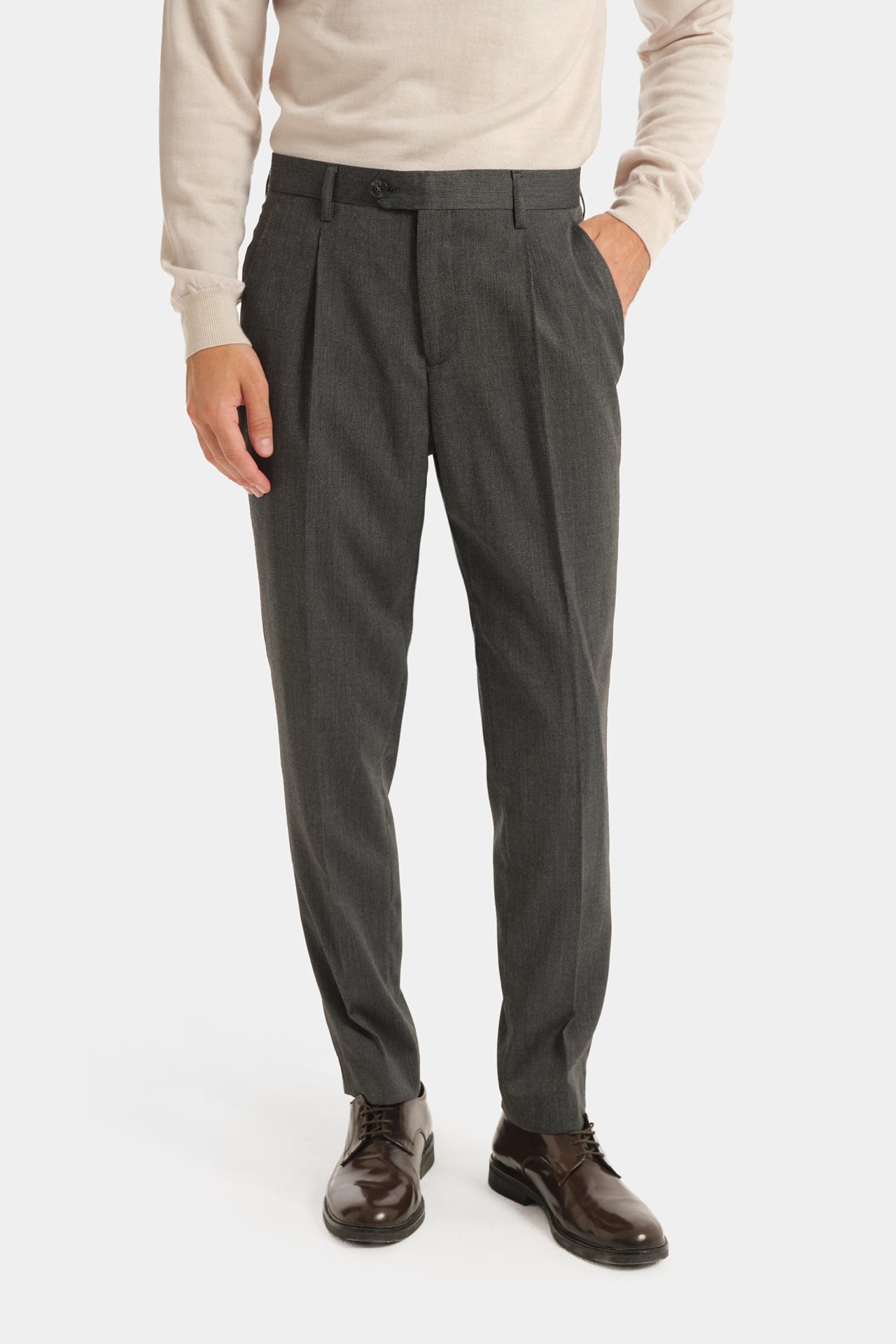 Light Black Formal Trousers