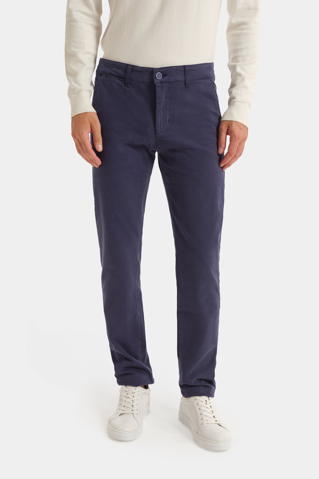 Pantalone Chino Aderente Denim