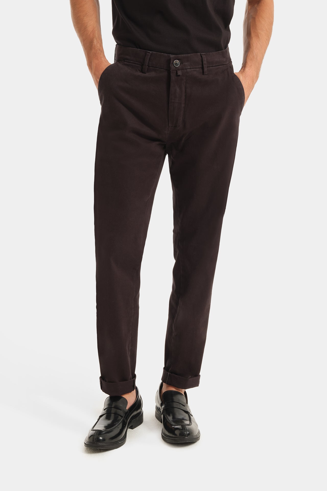 Pantalone Chino Aderente Tabacco