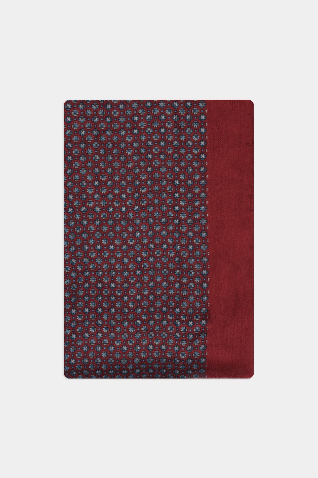 Scarf Microgeometric Motif Wine