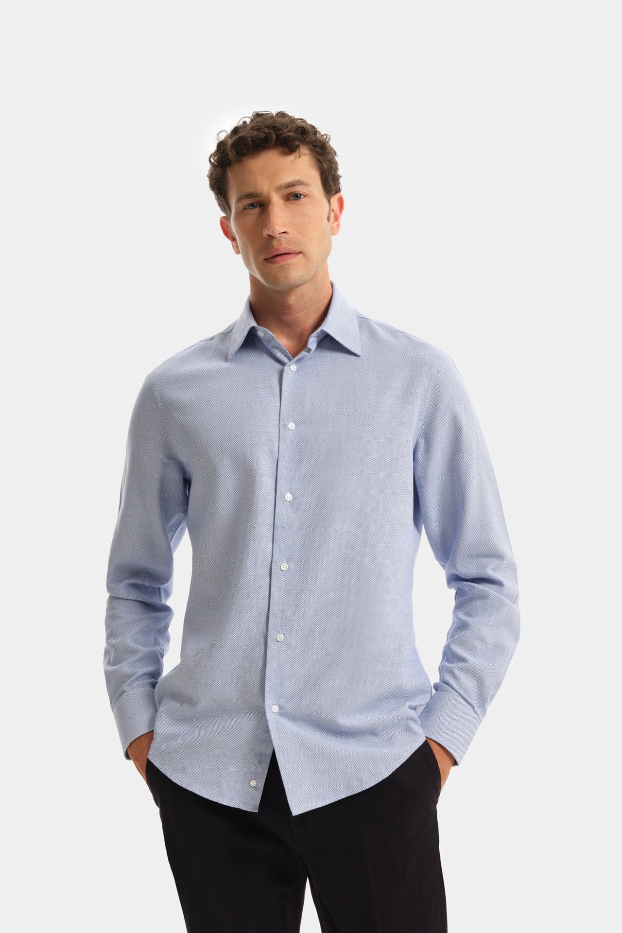 Essential Shirt Italian Collar Ink