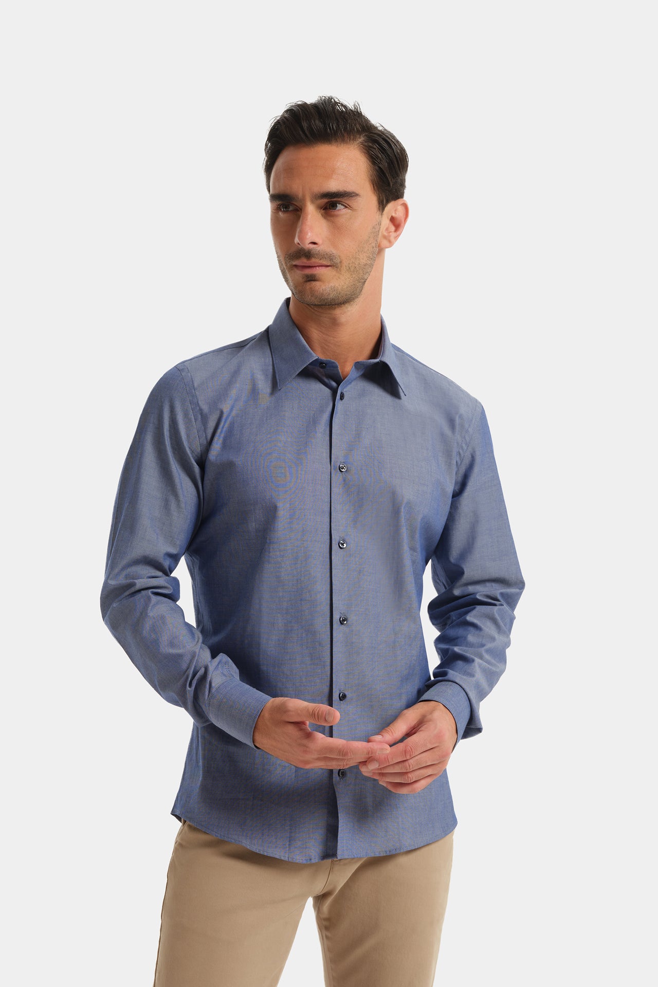 Chambry Denim Fabric Shirt