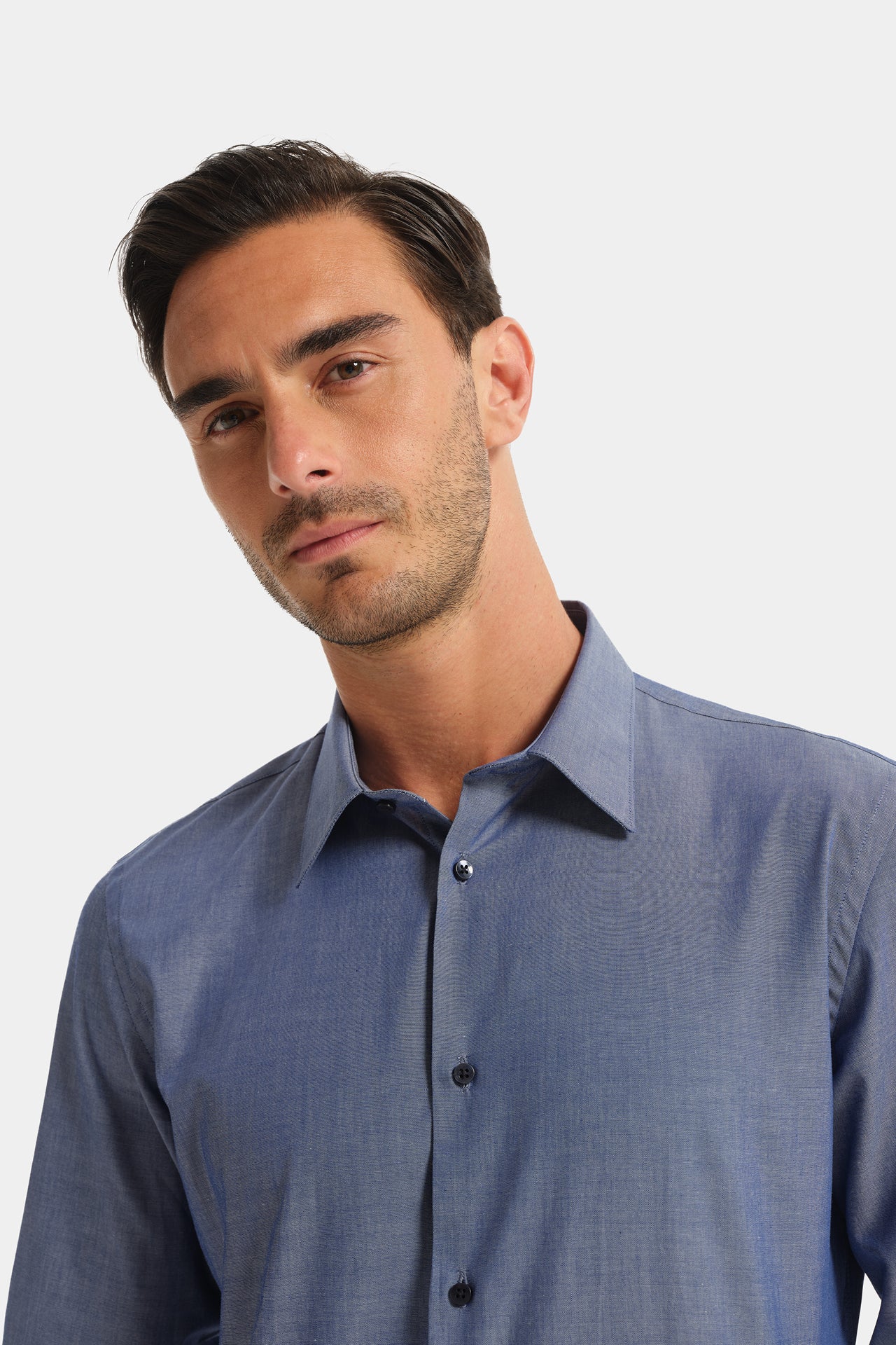 Chambry Denim Fabric Shirt