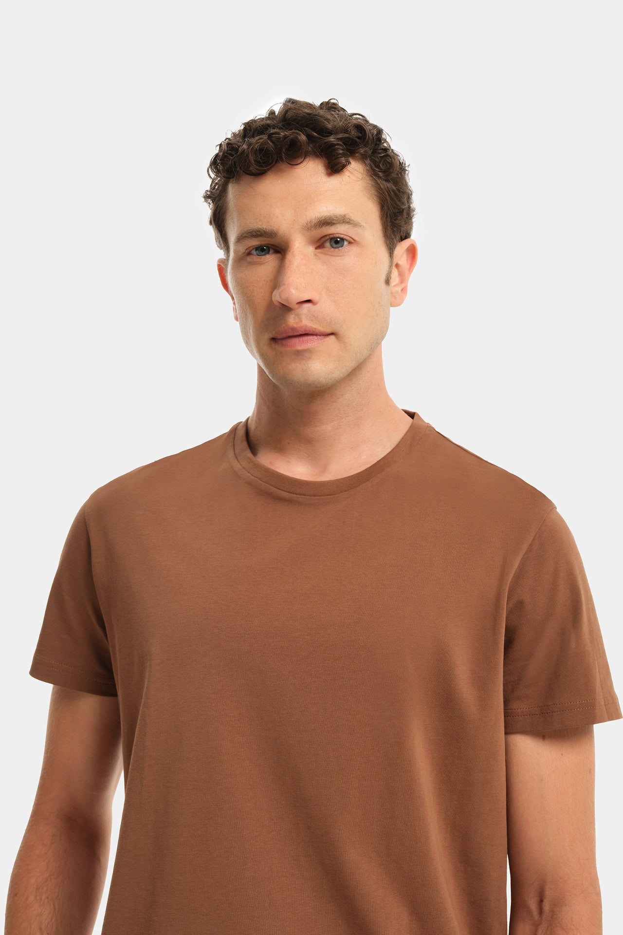 T-Shirt Cotone Rasato Cacao