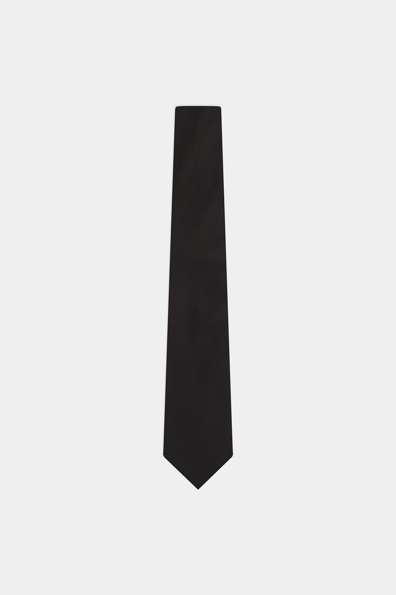 Classic Solid Color Tie Black