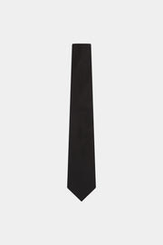 Classic Solid Color Tie Black