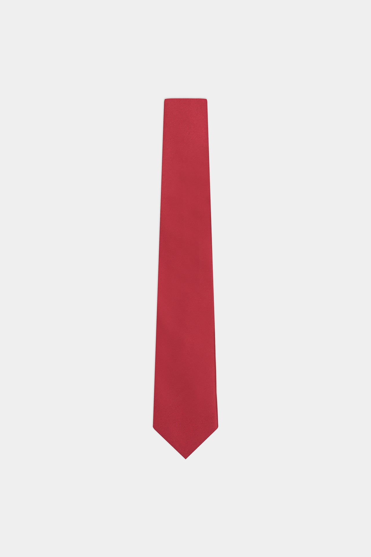 Classic Solid Color Ruby Tie