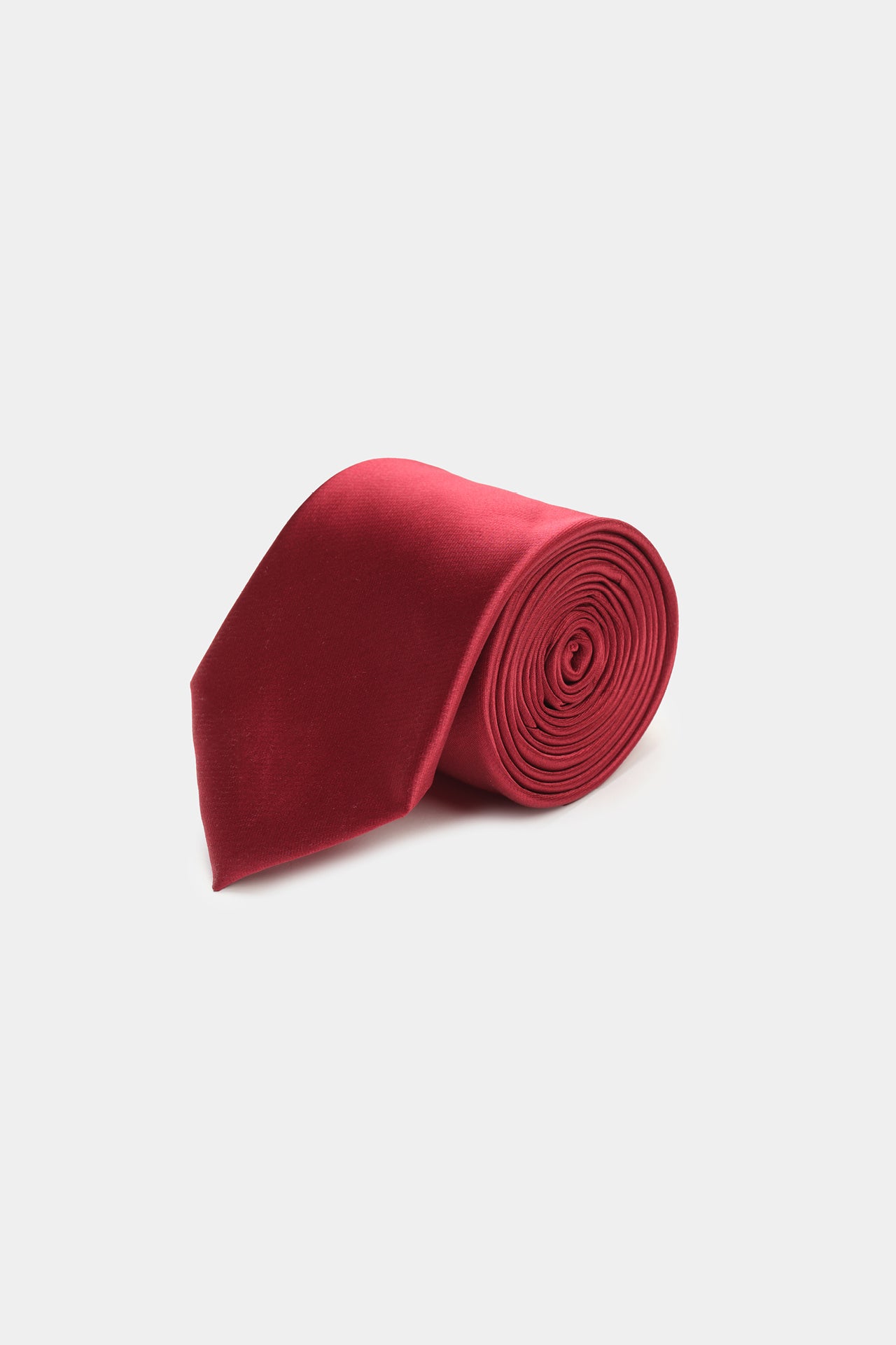 Classic Solid Color Ruby Tie