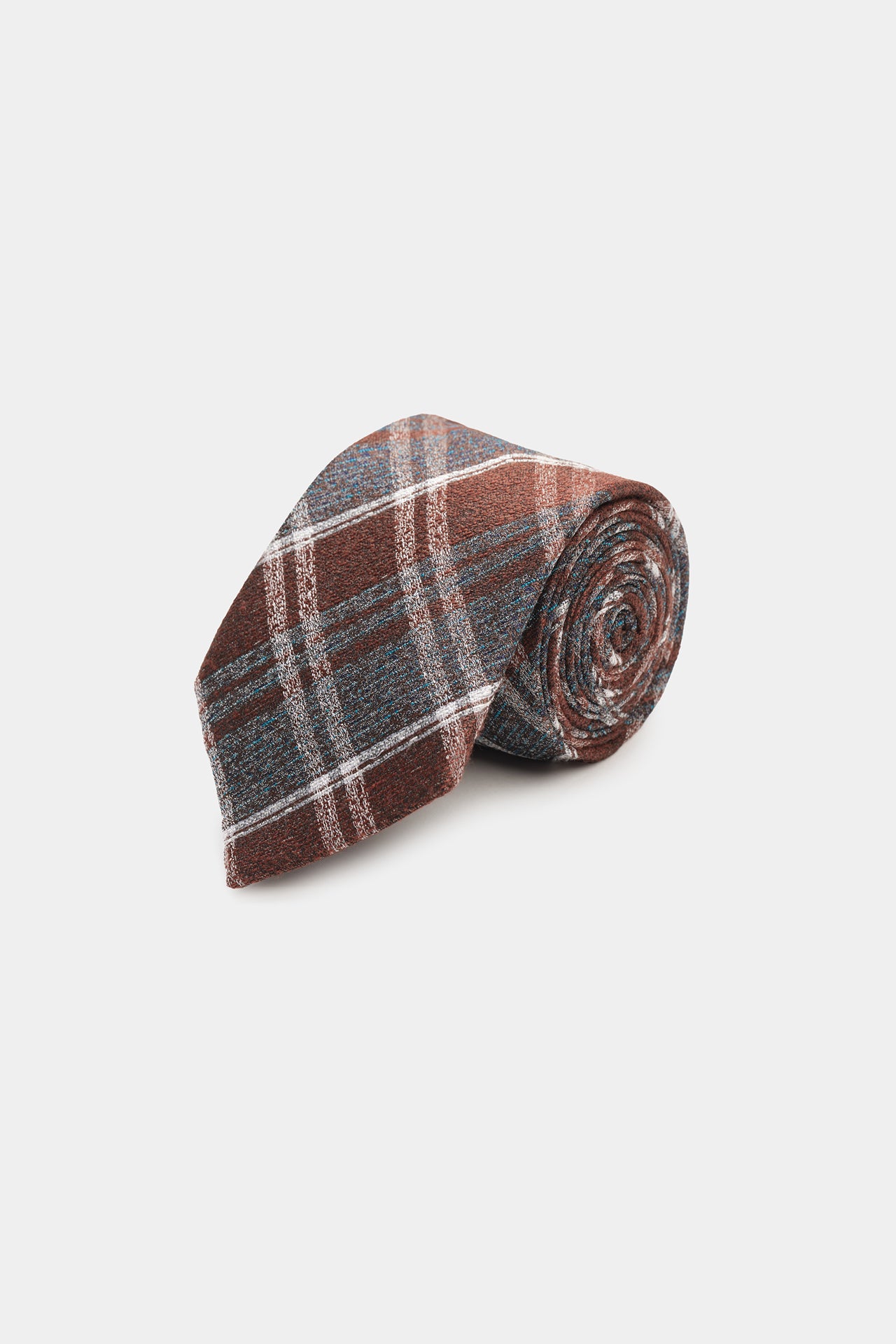 Brown Diamond Pattern Tie