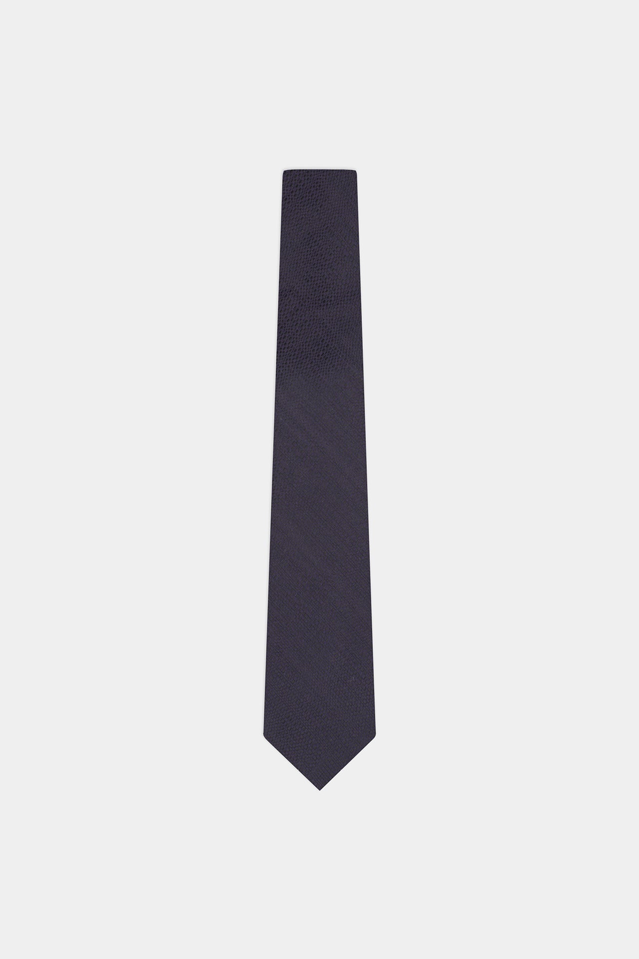 Plain Blue Woven Tie