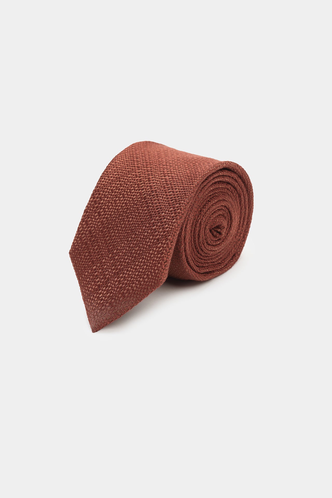 Plain Weave Tie Walnut