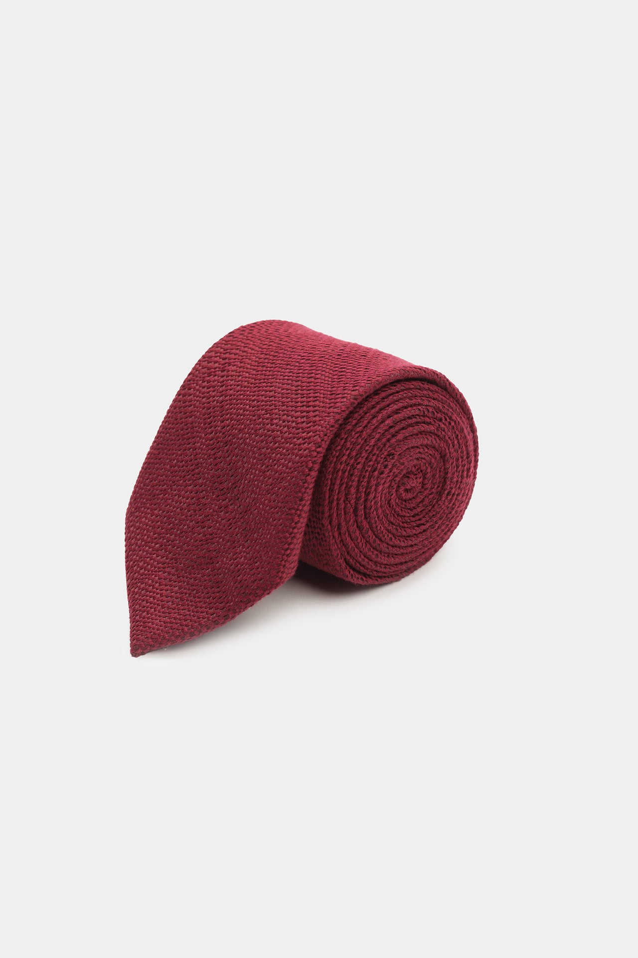 Tie Woven Solid Color Wine