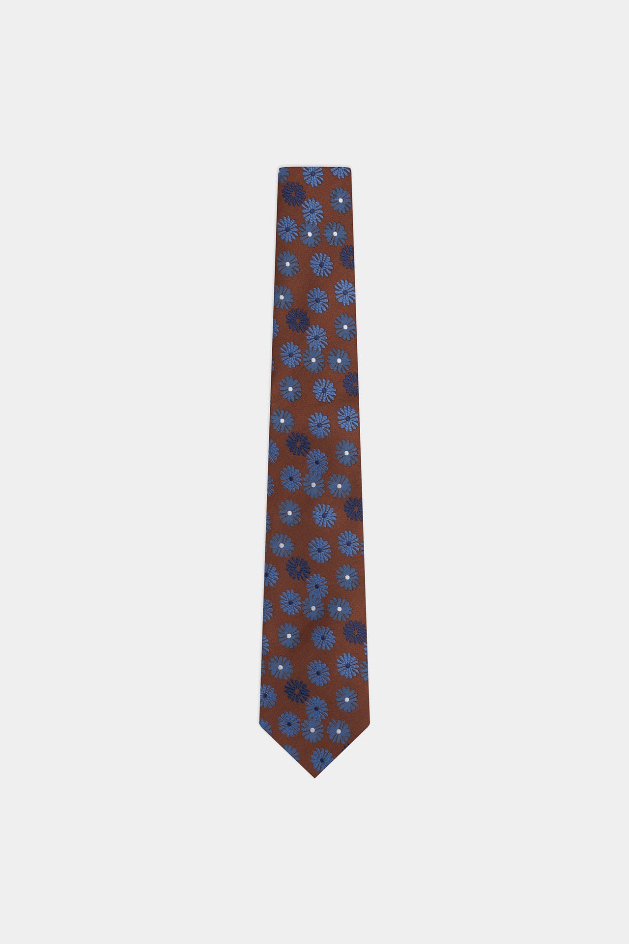 Walnut Floral Pattern Tie