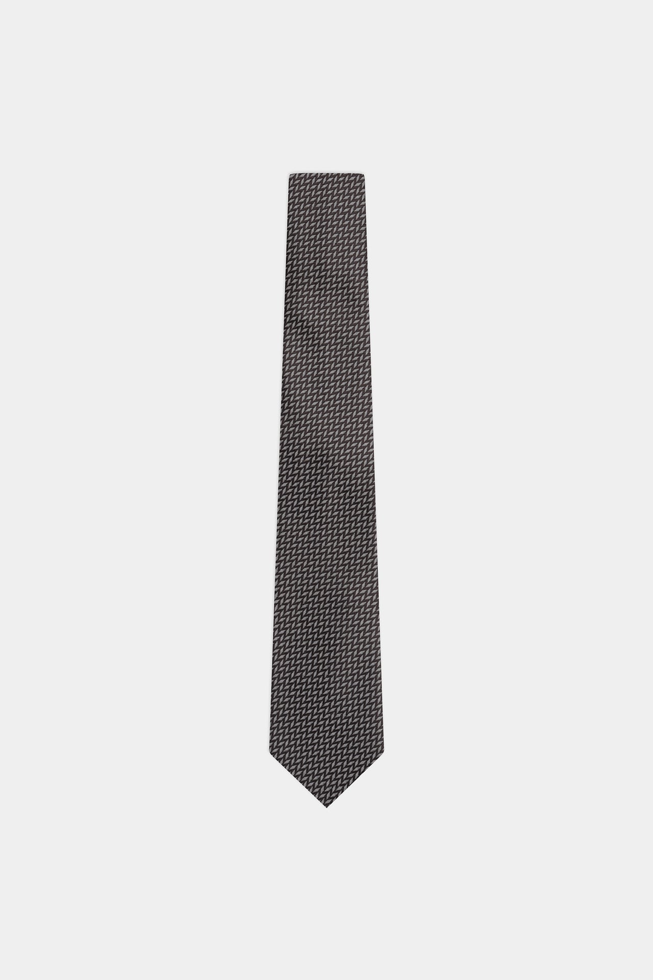 Blue Diagonal Herringbone Pattern Tie