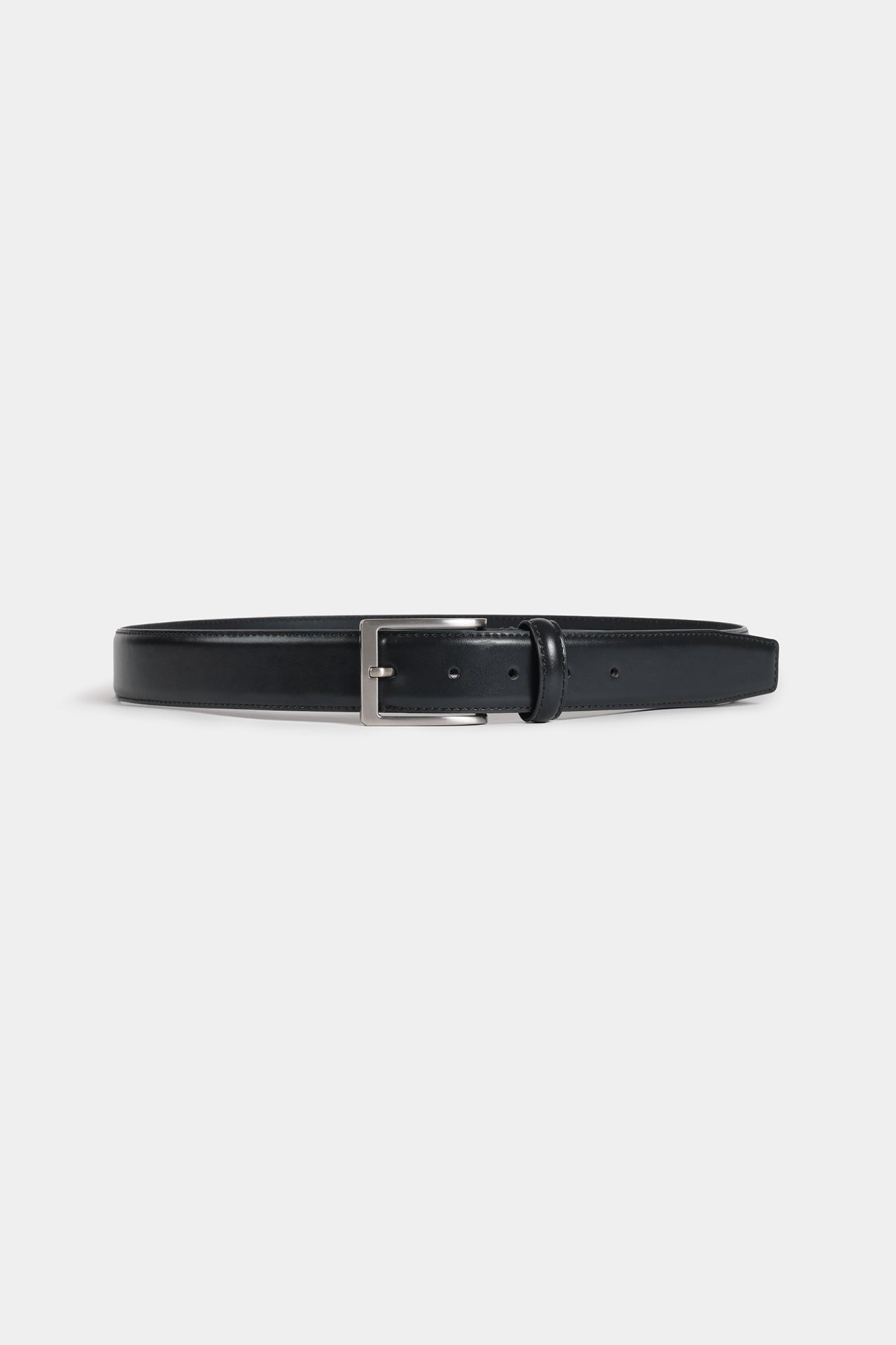 Classic Black Leather Belt