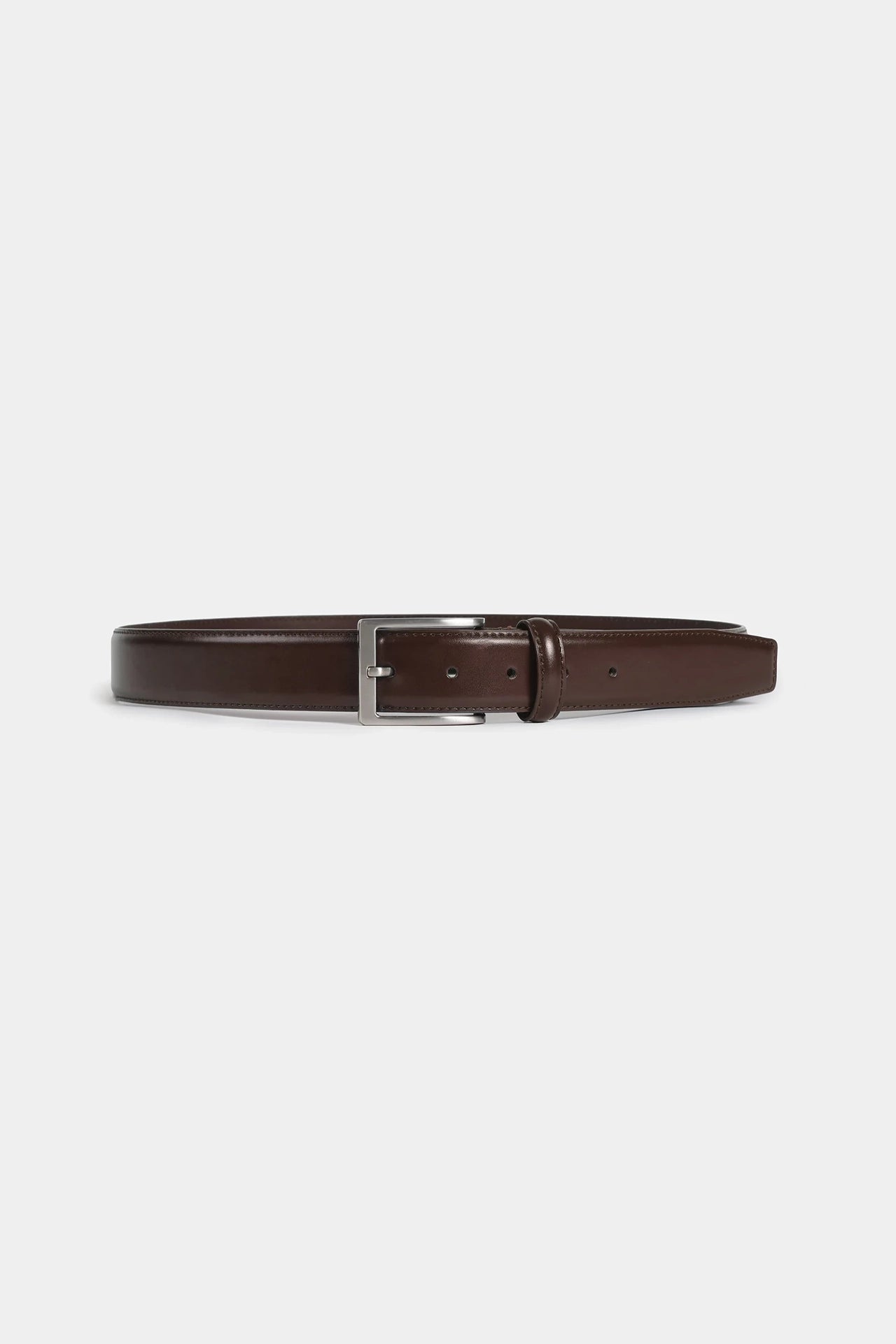 Classic Dark Brown Leather Belt